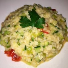 Gluten-free risotto with zucchini from La Giostra